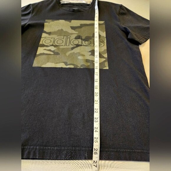ADIDAS Men's Black Graphic Camouflage T-Shirt, Size Medium - Picture 7 of 8